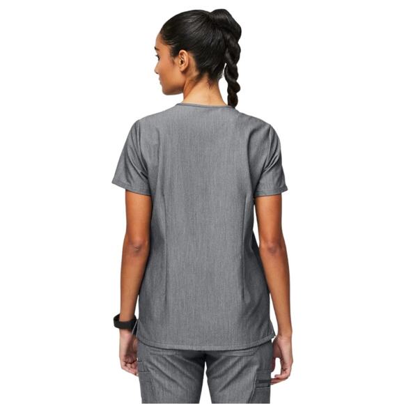 FIGS Technical Collection Casma Three-Pocket Scrub Top Graphite Women’s Size XL - Picture 4 of 13